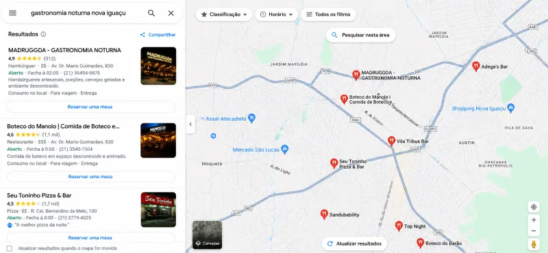 cliente buscando serviço no Google em Nova Iguaçu (imagem ilustrativa)