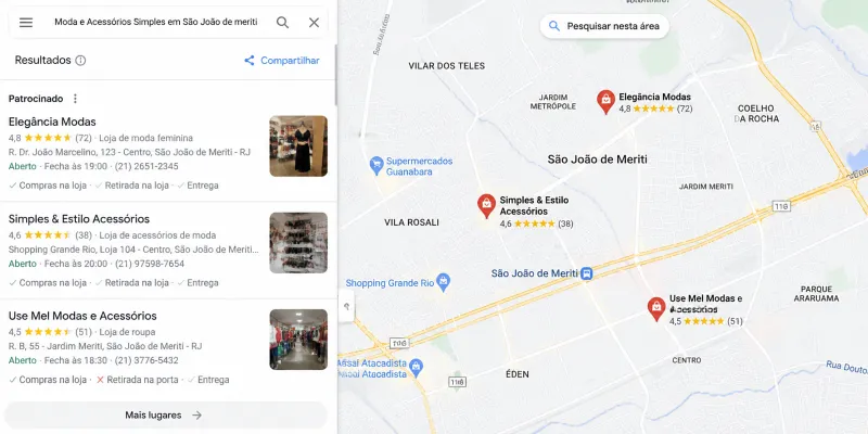 cliente buscando serviço no Google em São João de Meriti (imagem ilustrativa)