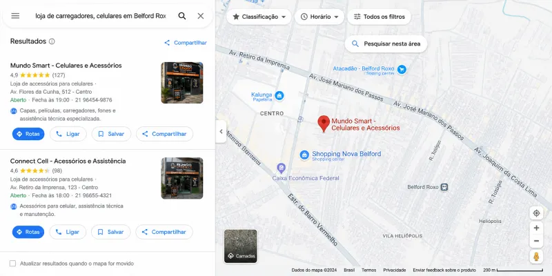 cliente buscando serviço no Google em Belford Roxo (imagem ilustrativa)