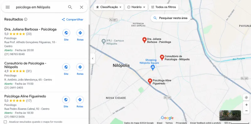 paciente buscando psicólogo no Google em Nilópolis (imagem ilustrativa)