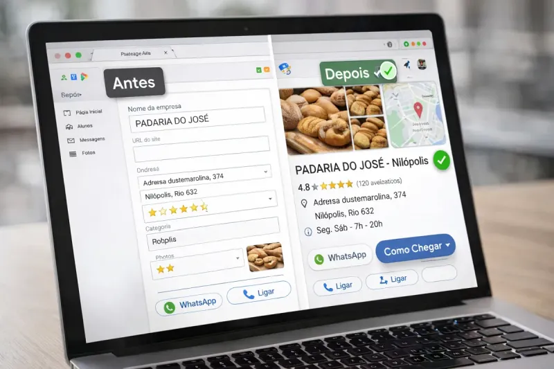 Perfil otimizado do Google Meu Negócio