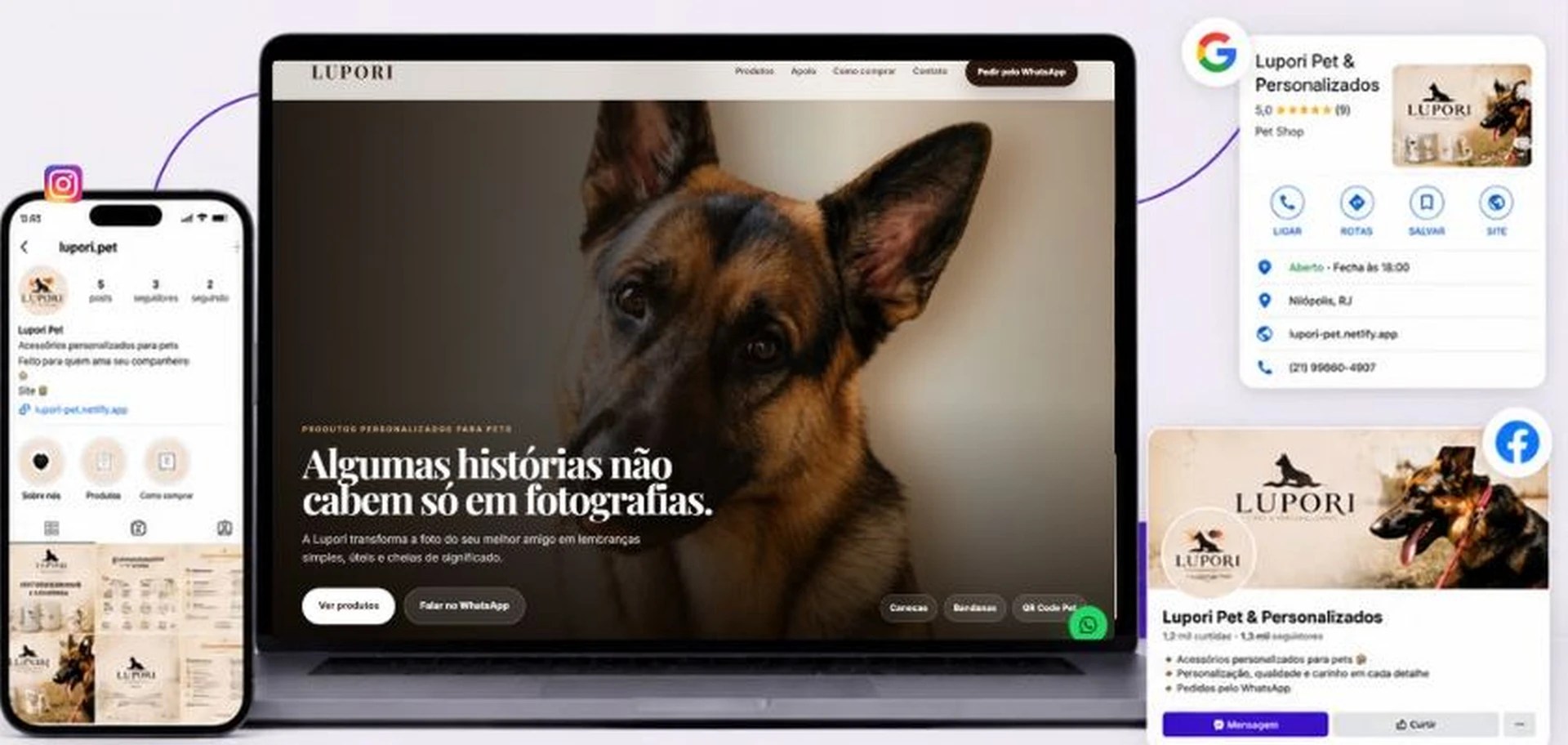 Lupori Pet & Personalizados — case DaiSystems