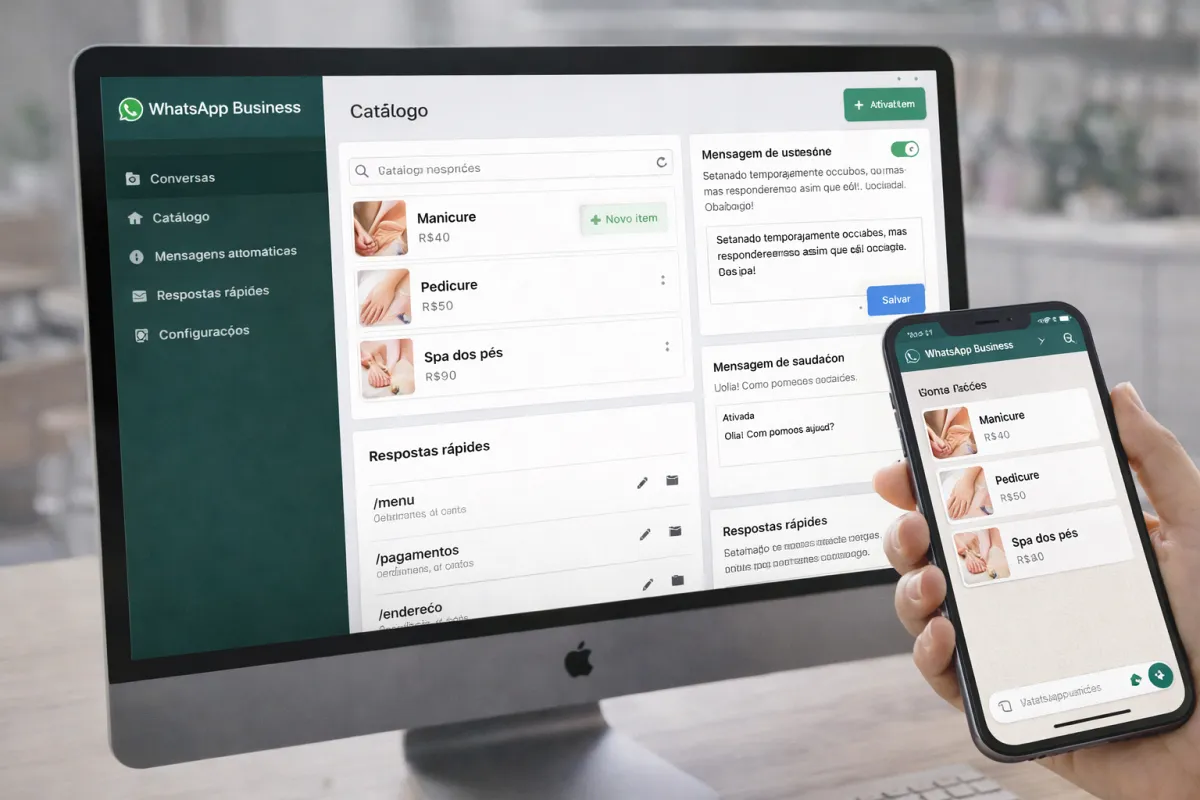 Configuração de WhatsApp Business para pequenos negócios