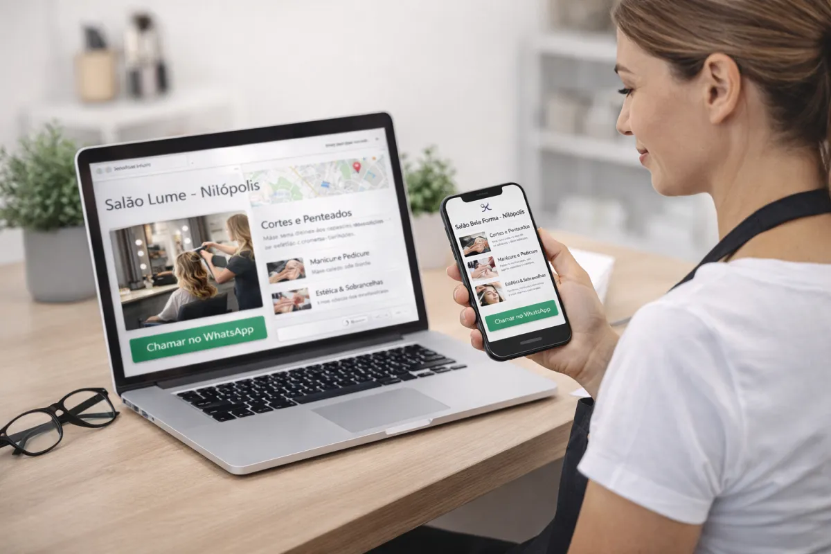 Presença digital para pequenos negócios