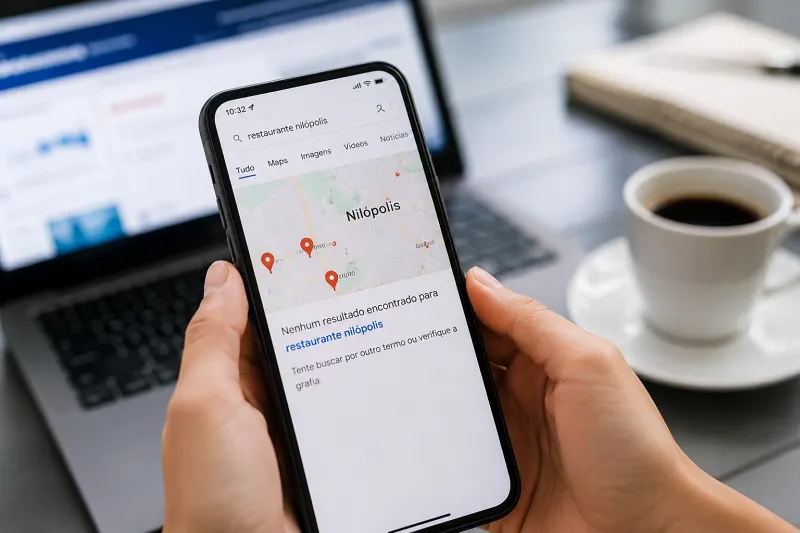 Negócio não aparece no Google em Nilópolis