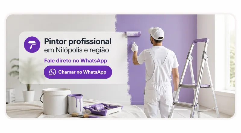 Página profissional para pintor receber contatos no WhatsApp