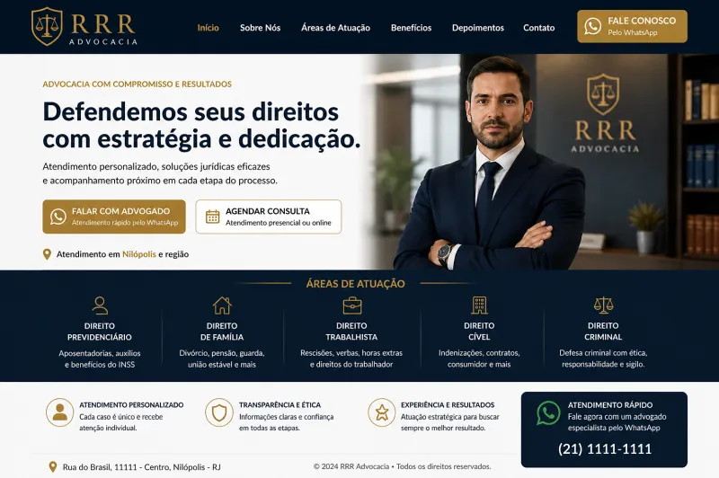 site para advogado em Nilópolis (imagem ilustrativa)