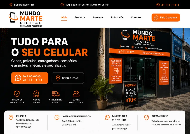 criação de sites para pequenos negócios em Belford Roxo (imagem ilustrativa)