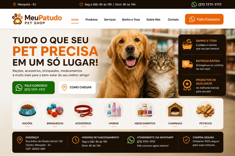 criação de sites para pequenos negócios em Mesquita (imagem ilustrativa)